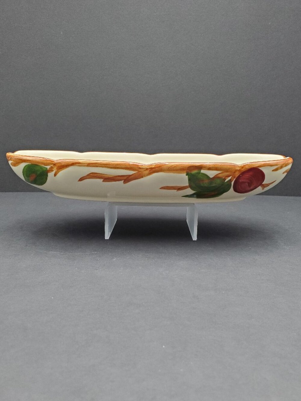Franciscan Apple Oval Relish Dish Appetizer Tray Serving Bowl